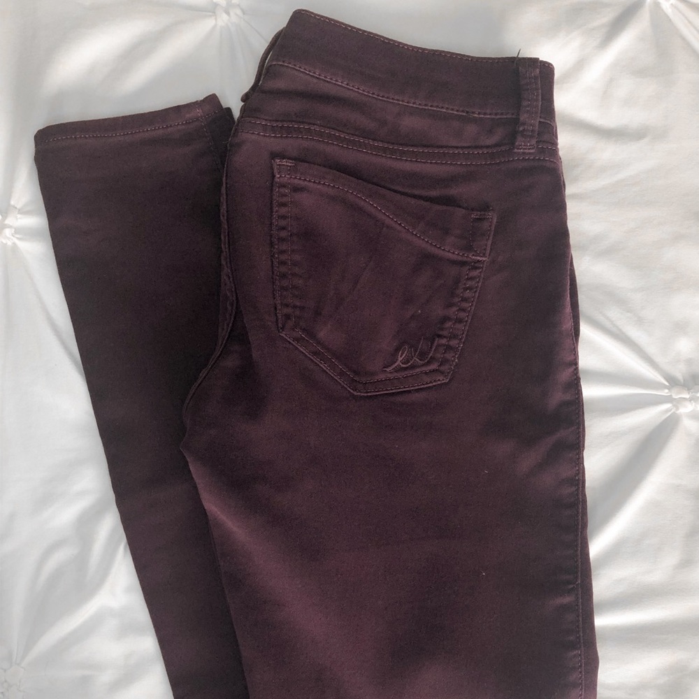 purple express skinny jeans